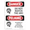 Signmission OSHA Sign, Do Not Watch Arc Bilingual, 5in X 3.5in Decal, 10PK, 3.5" W, 5" L, Spanish, PK10 OS-DS-D-35-VS-1184-10PK - alternate 1